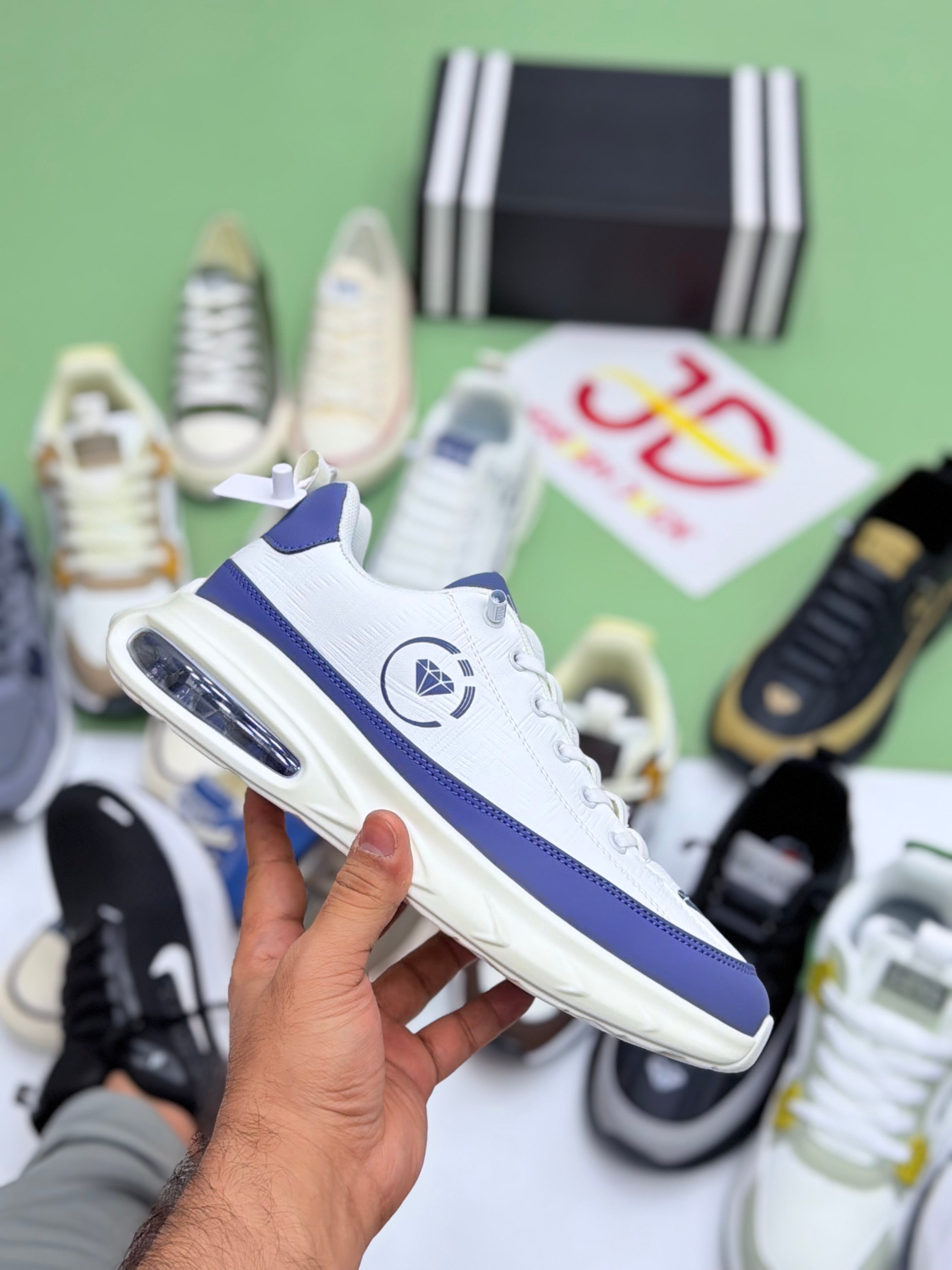 NEW LOOK FASHION SHOES | WHITE/BLUE