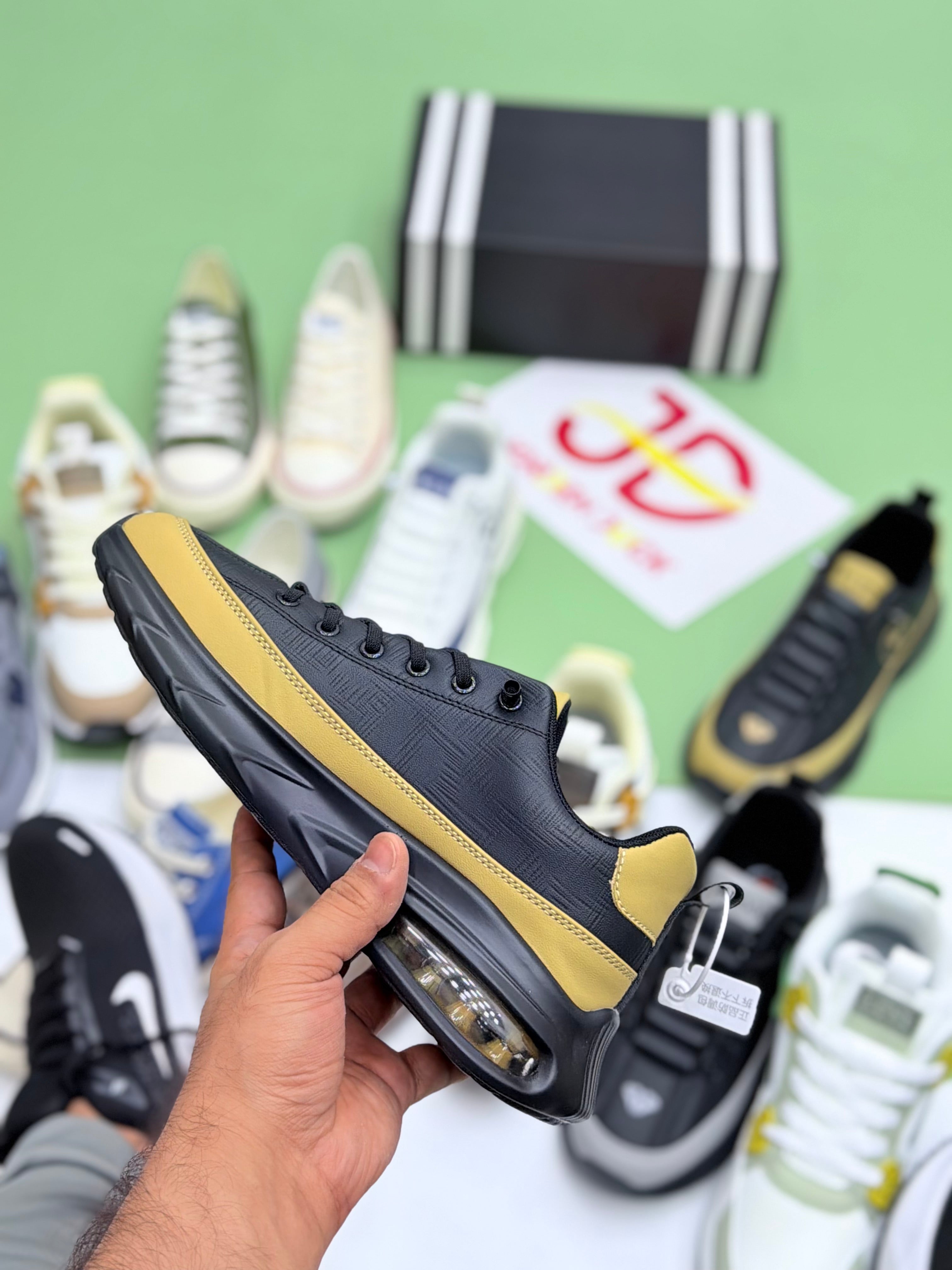 NEW LOOK FASHION SHOES | BLACK/MUSTURD