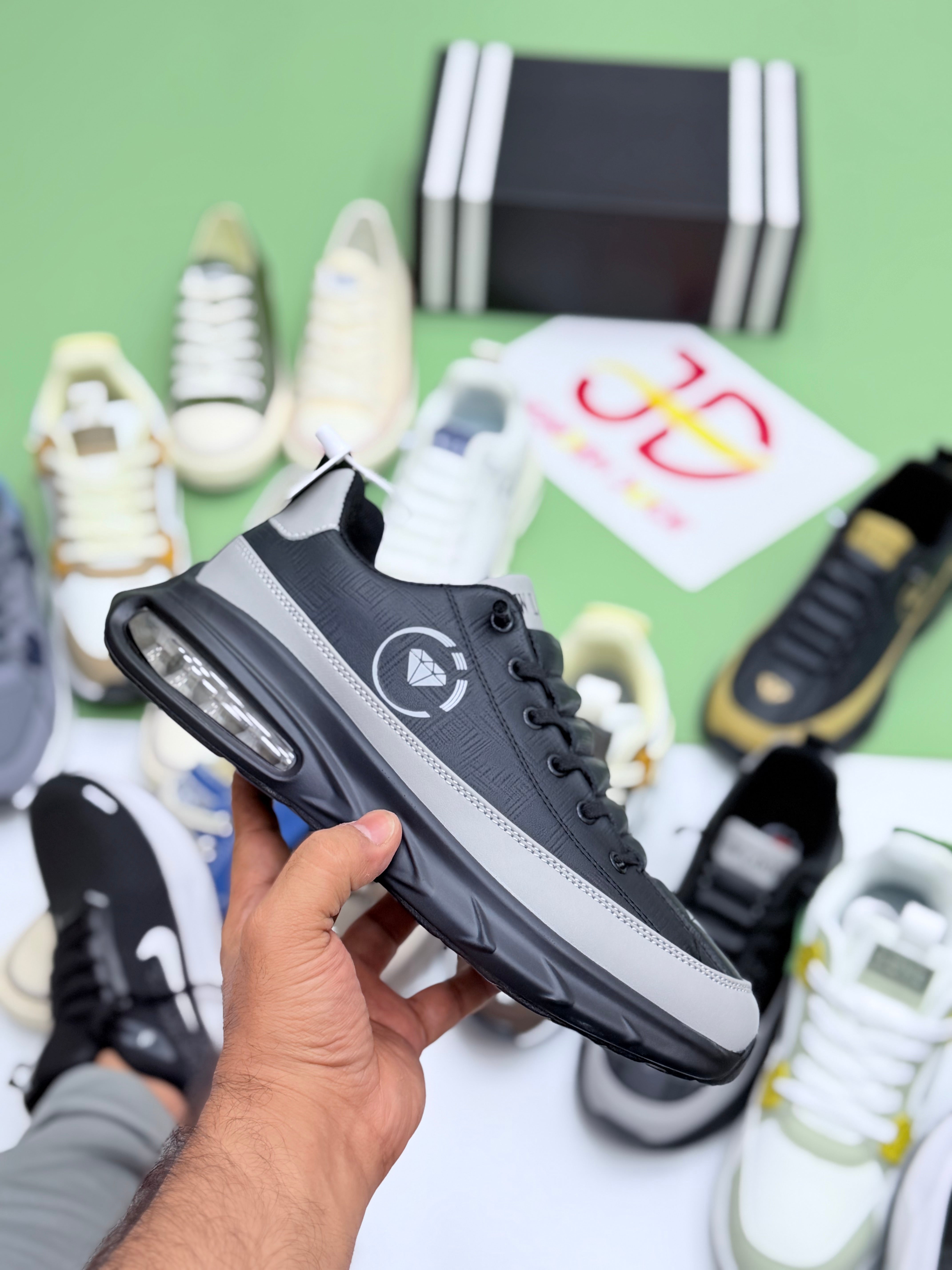 NEW LOOK FASHION SHOES | BLACK/GREY