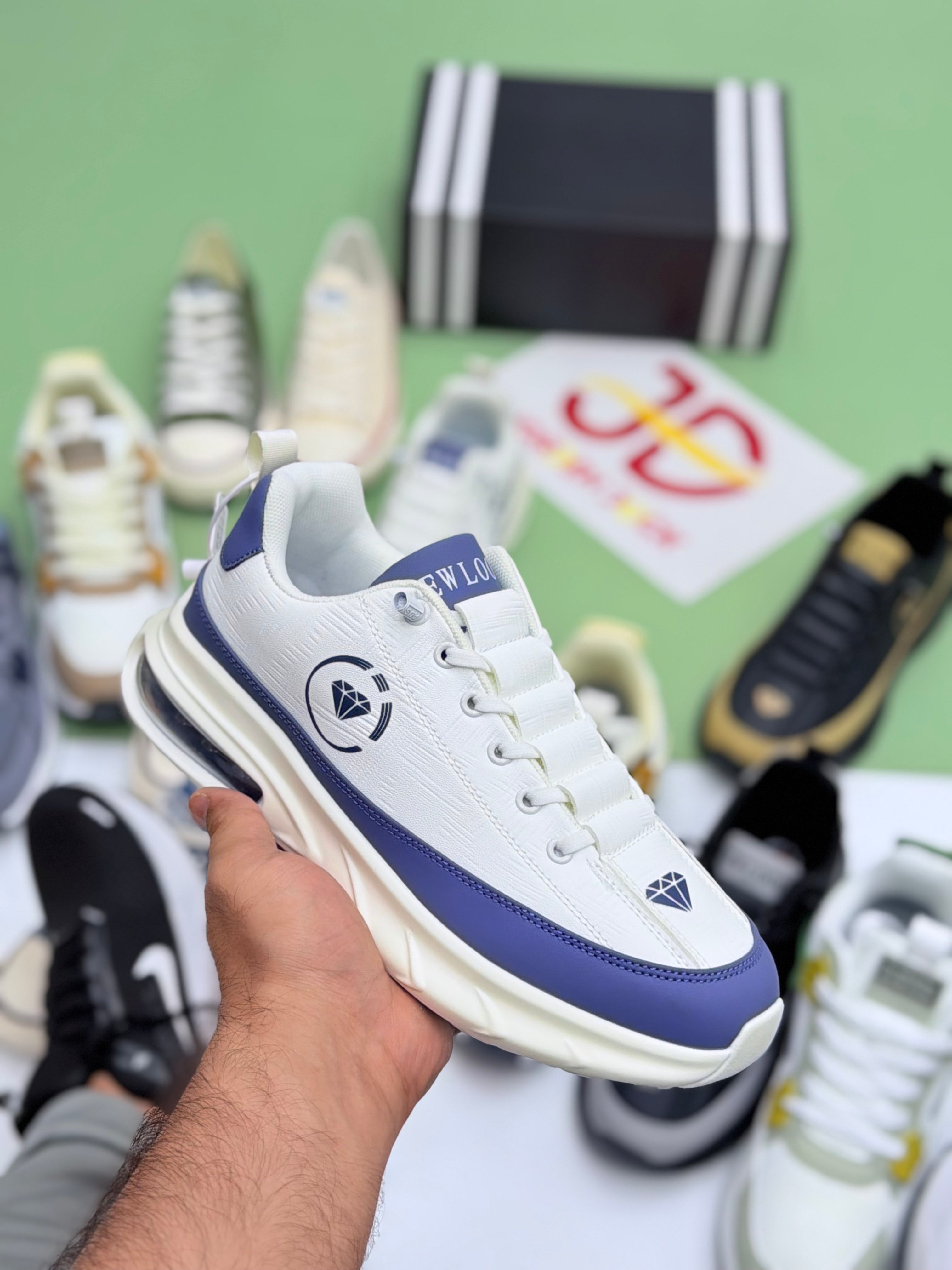 NEW LOOK FASHION SHOES | WHITE/BLUE