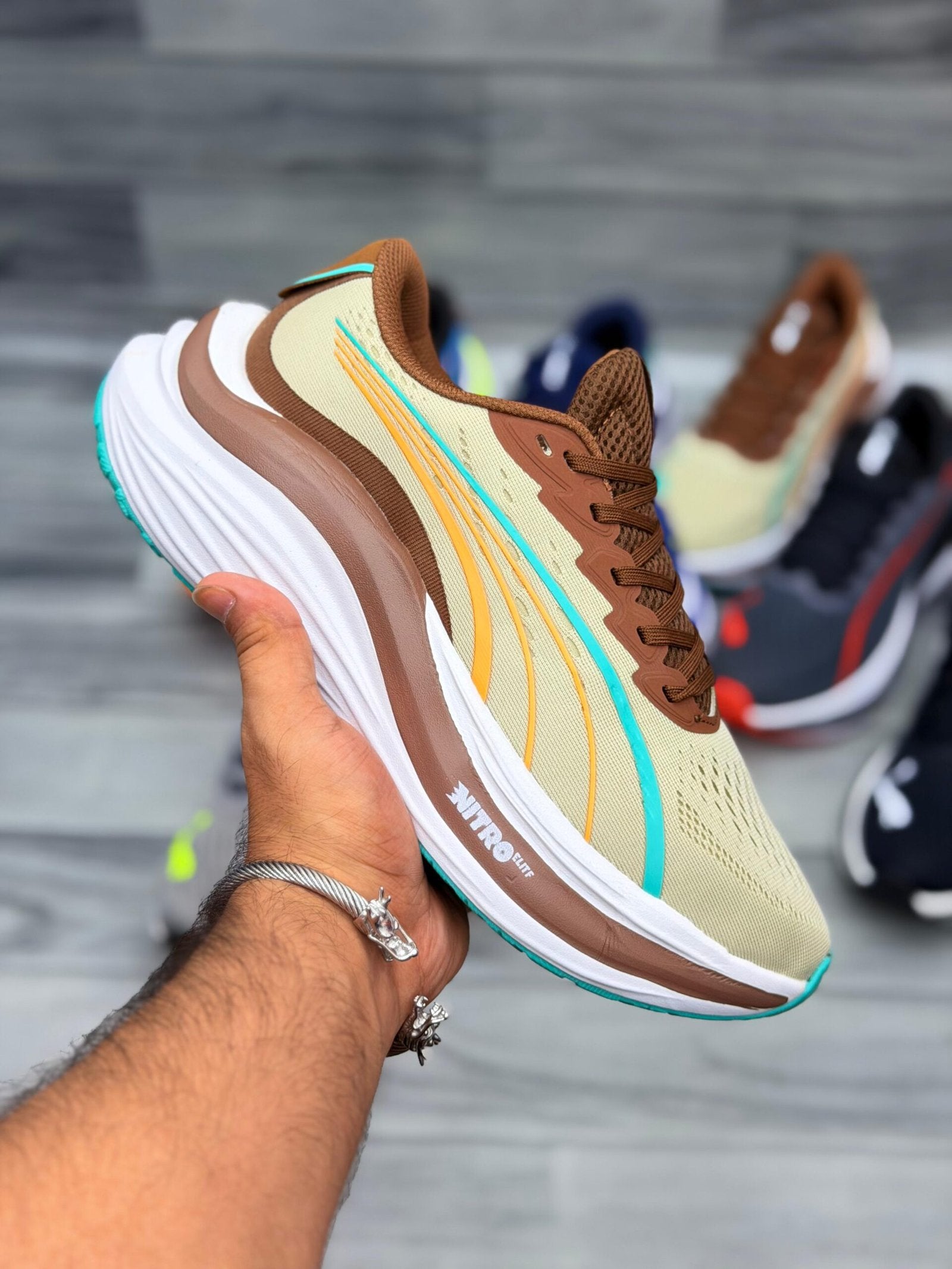 Puma Mag max Nitro Elift Runners - Brown