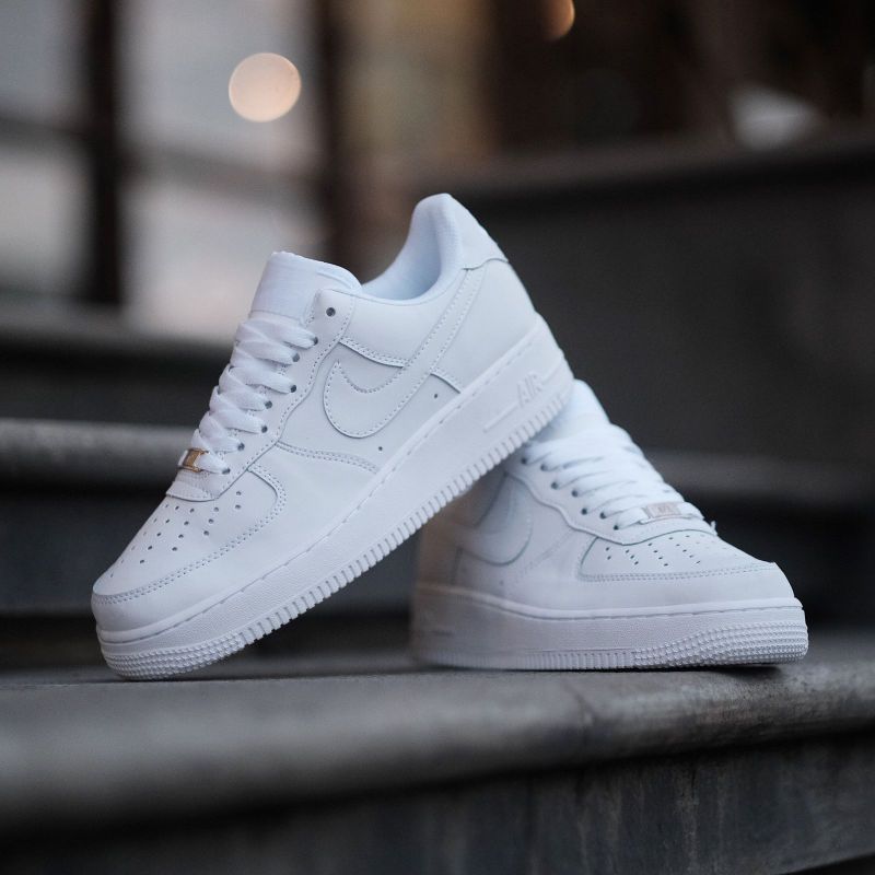 NK AF 1  Triple White (Premium Batch) Dot Perfect