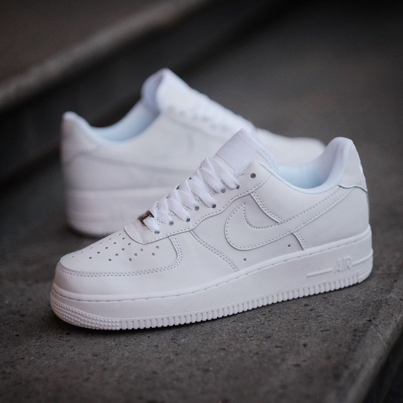 NK AF 1  Triple White (Premium Batch) Dot Perfect