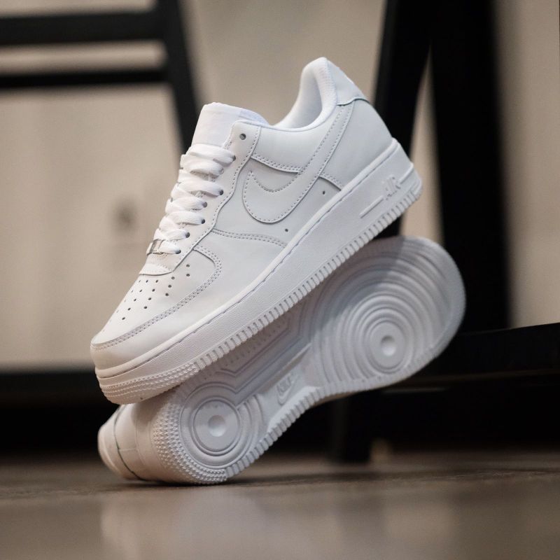 NK AF 1  Triple White (Premium Batch) Dot Perfect