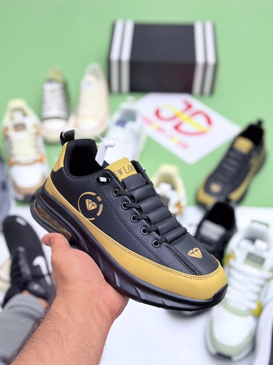 NEW LOOK FASHION SHOES | BLACK/MUSTURD